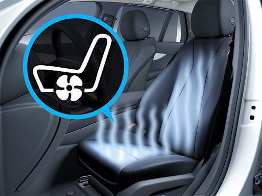 Seat climate control for the driver and front passenger