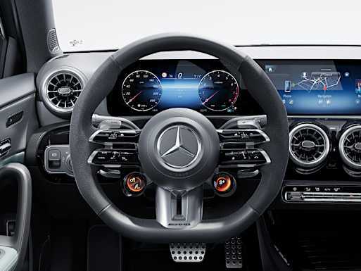 AMG Performance steering wheel in nappa leather / MICROCUT microfibre