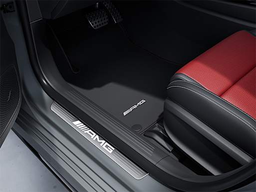 AMG door sill panels with "AMG" lettering