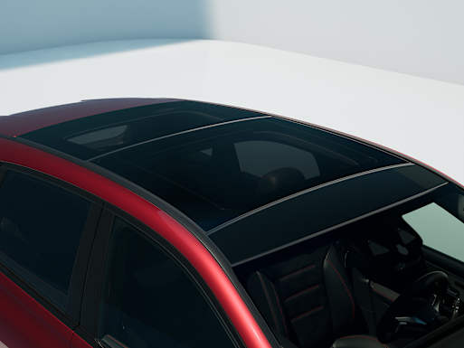 Panoramic sliding sunroof