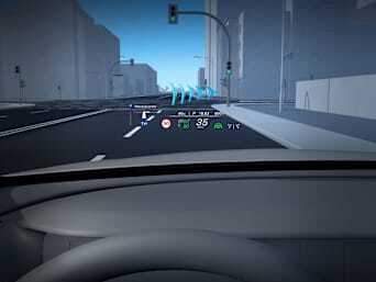 MBUX augmented reality Head-up Display