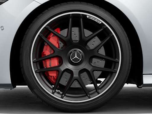 Red brake callipers