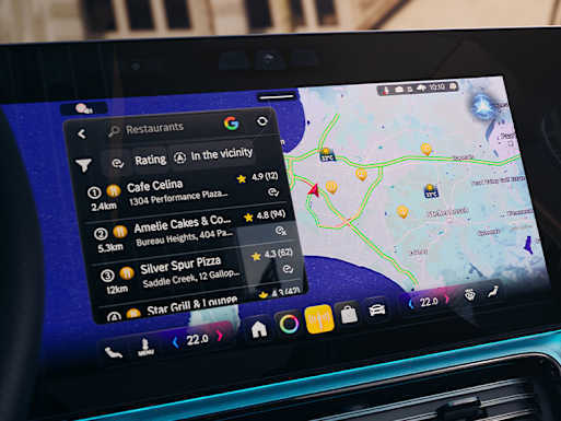 Navigation enhanced by Google Maps