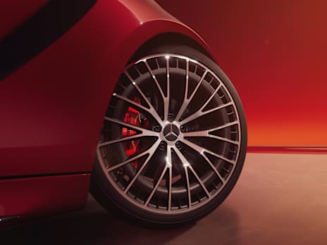 AMG light-alloy wheels and AMG sports brakes