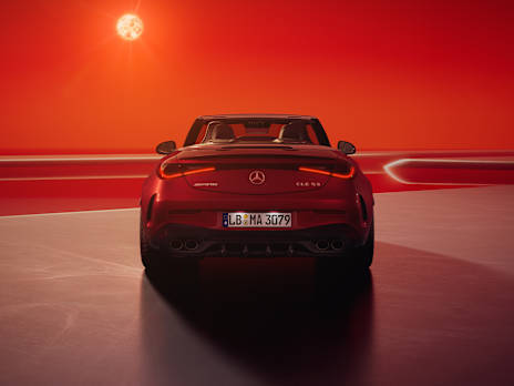 AMG rear apron with diffuser insert in black gloss