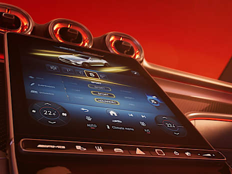 MBUX multimedia system with AMG-specific display designs