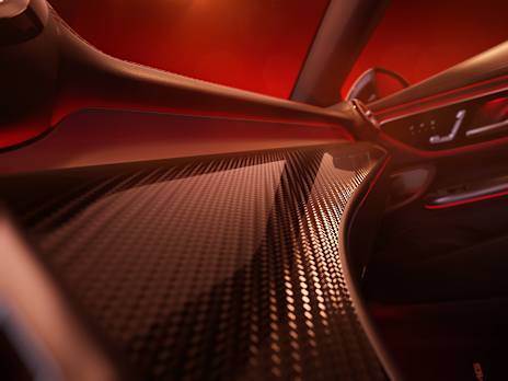 AMG carbon-fibre trim element