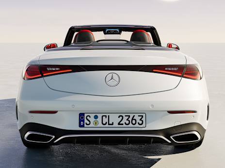 Two-section tail lights with connecting design element