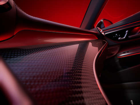 AMG carbon-fibre trim elements