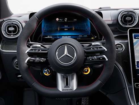 AMG Performance steering wheel in nappa leather / MICROCUT microfibre