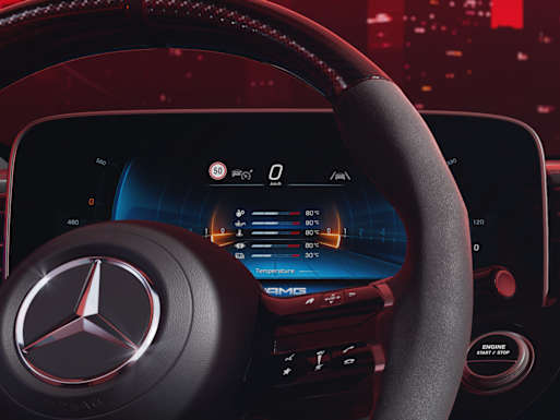 Instrument cluster with AMG-specific display styles
