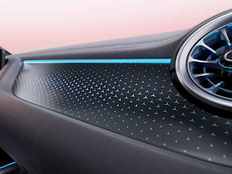 Trim elements and Mercedes-Benz pattern