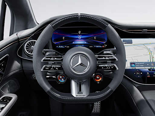 AMG Performance steering wheel in carbon fibre / MICROCUT microfibre