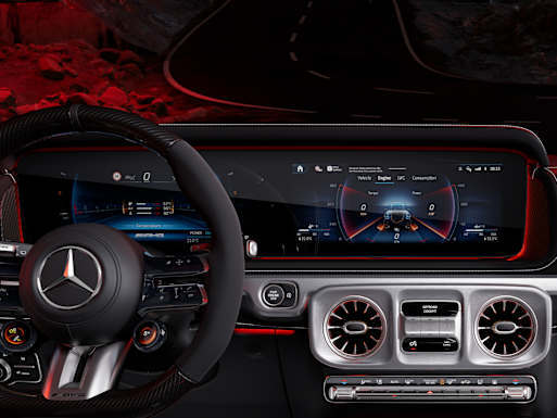 MBUX with AMG-specific display designs