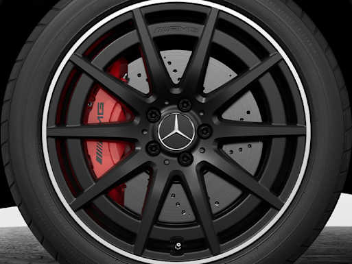 Brake callipers painted in red