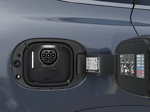 Vehicle socket flap, electric