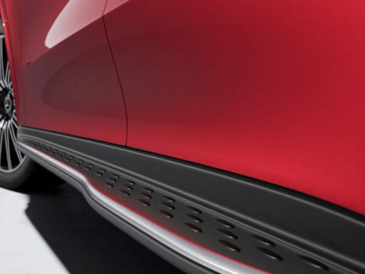 Aluminium-Look Running Boards with Rubber Studs