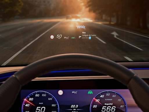 MBUX augmented navigation head-up display