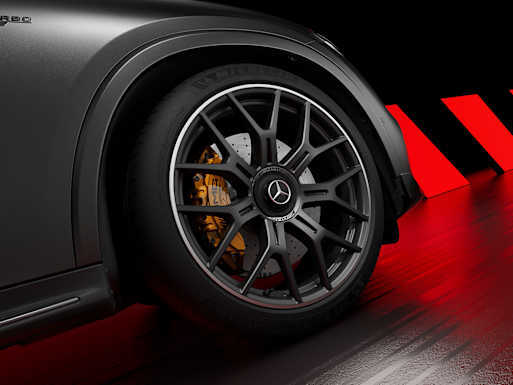 53.3 cm (21-inch) AMG forged wheels in cross-spoke design (GLC 63 S E PERFORMANCE)