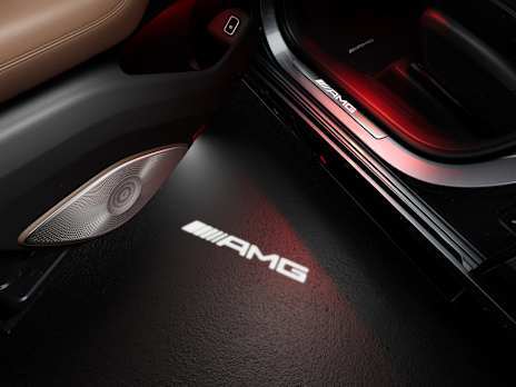 AMG animated logo projection