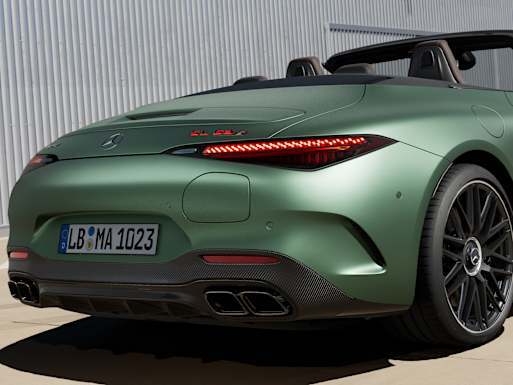 AMG-specific rear with charging flap
