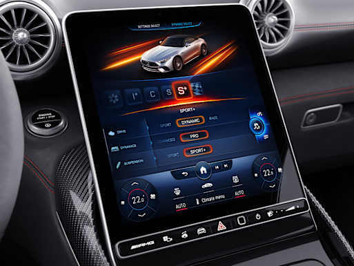 Central display with AMG-typical display styles​