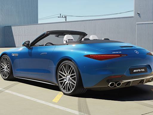Powerful rear view with LED rear lamps (SL 43)