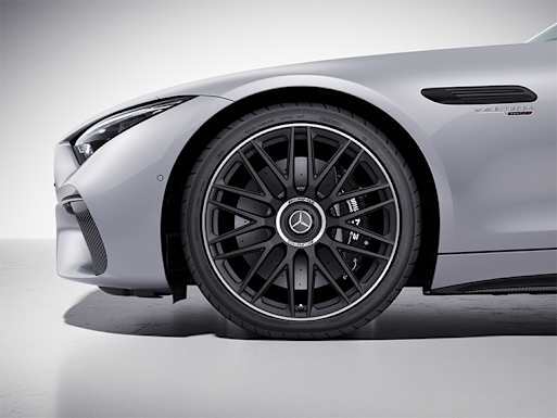 Black-painted brake callipers